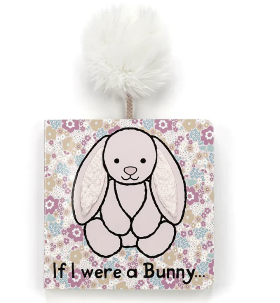 If I Were a Bunny Book by Jellycat with poofy tail